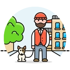 At the vet with my dogs